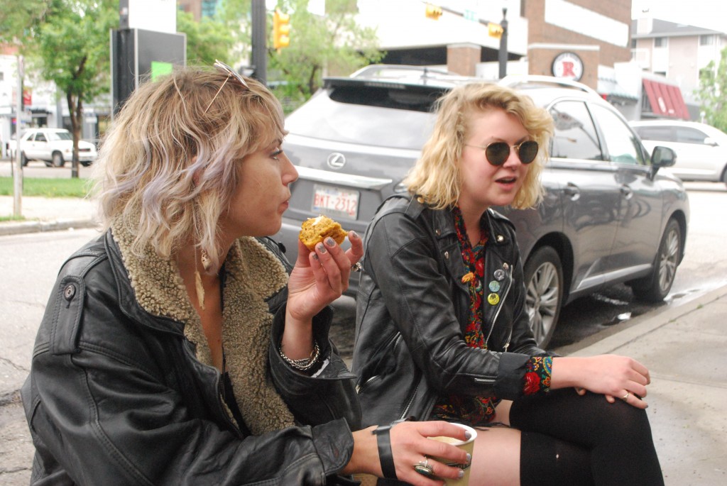 Lindsay Coulton and Kelsey Hjorleifson at Caffe Beano (photo: Megan Cole)