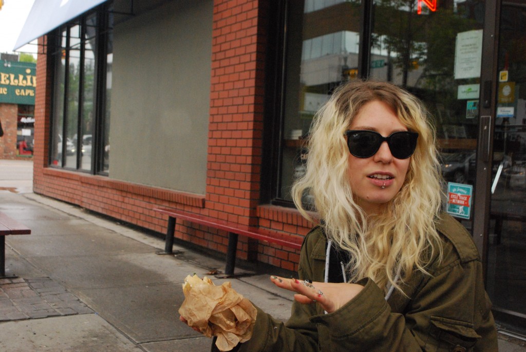 Martine Menard at Caffe Beano (photo: Megan Cole)