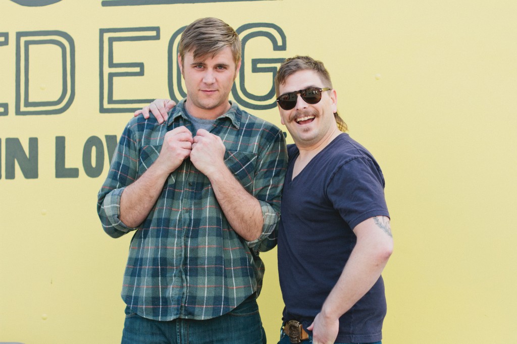 Jace Krause and Ryan Lynch, owners of Portland, Oregon's Fried Egg I'm In Love food cart (photo courtesy of KIM+PHIL Photography)