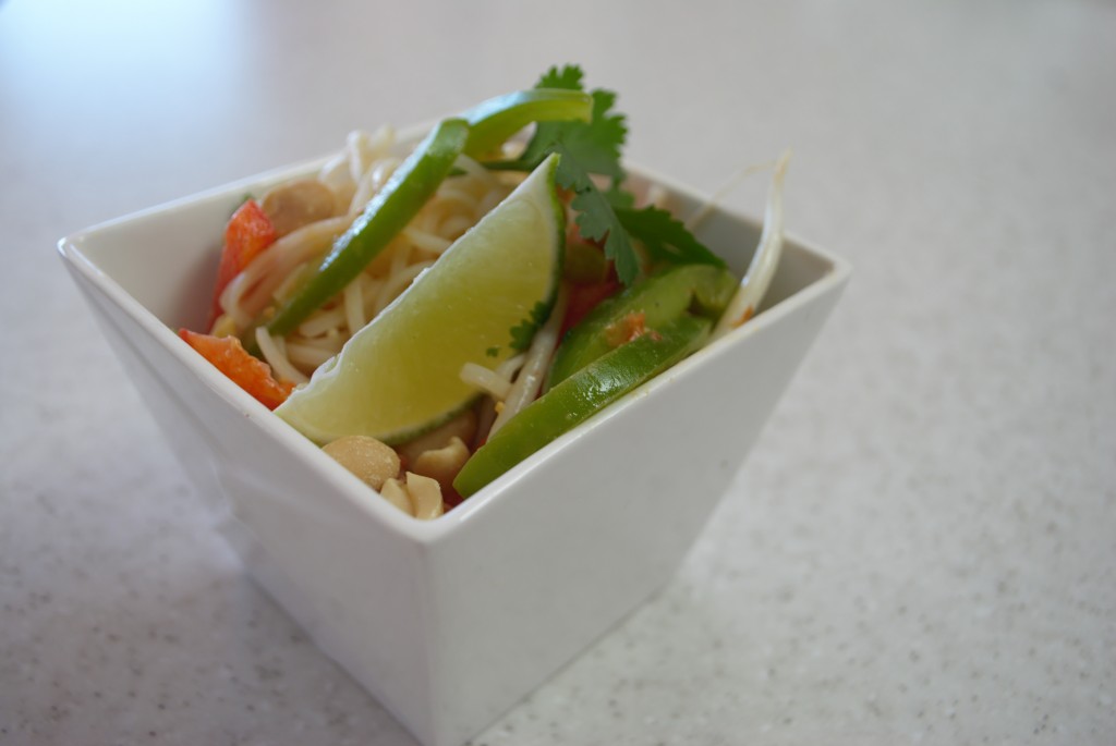 Peanut rice noodle salad (photo: Megan Cole)