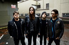 Atom Willard (far right) and Against Me! (photo: Ryan Russell)
