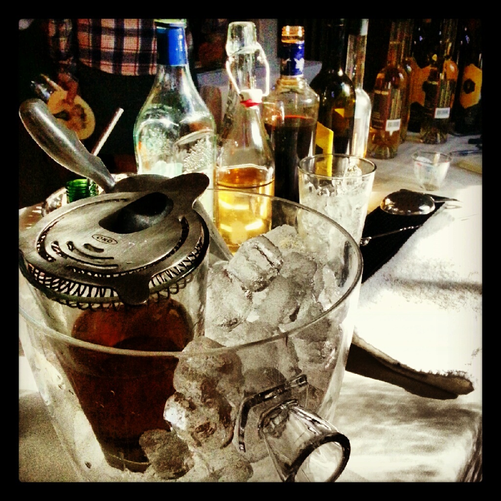 Behind the Bar (photo: Janice Mansfield)