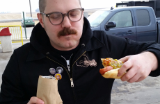 officer bradford cheese burg dog
